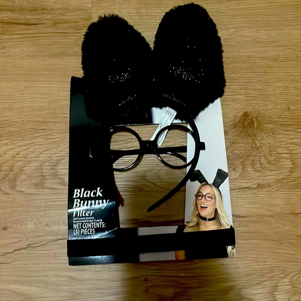 New costume accessories Blk bunny